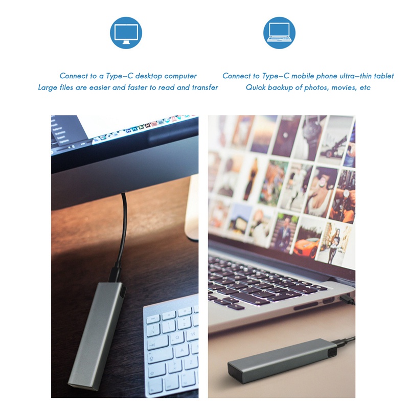 Ổ Cứng Ssd Nvme / Ngff M2 Chuyển Đổi Từ M.2 Sang Usb Type C 3.1 Ssd Cho Nvme Pcie Ngff Sata M / B Key Ssd | BigBuy360 - bigbuy360.vn