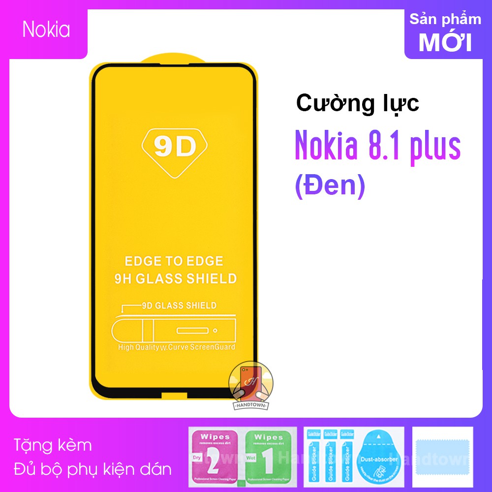 Kính Cường Lực Cao Cấp Nokia 8.1 PLUS X8 Full Màn
