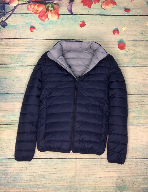 Áo phao nam mặc được 2 mặt Lông Vũ pha Trần Bông có túi siêu nhẹ siêu ấm | BigBuy360 - bigbuy360.vn