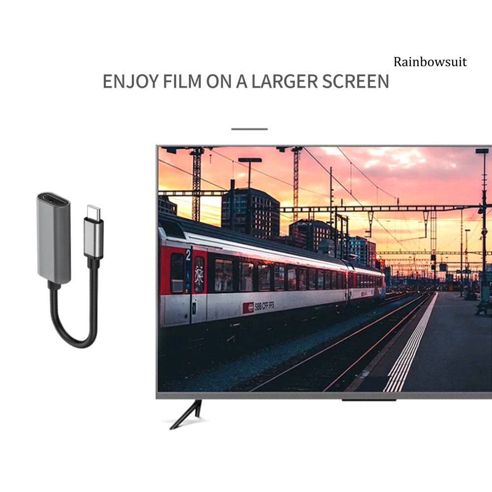 Cáp Chuyển Đổi Usb Type C Sang Hdmi 4k Cho Macbook Hdtv