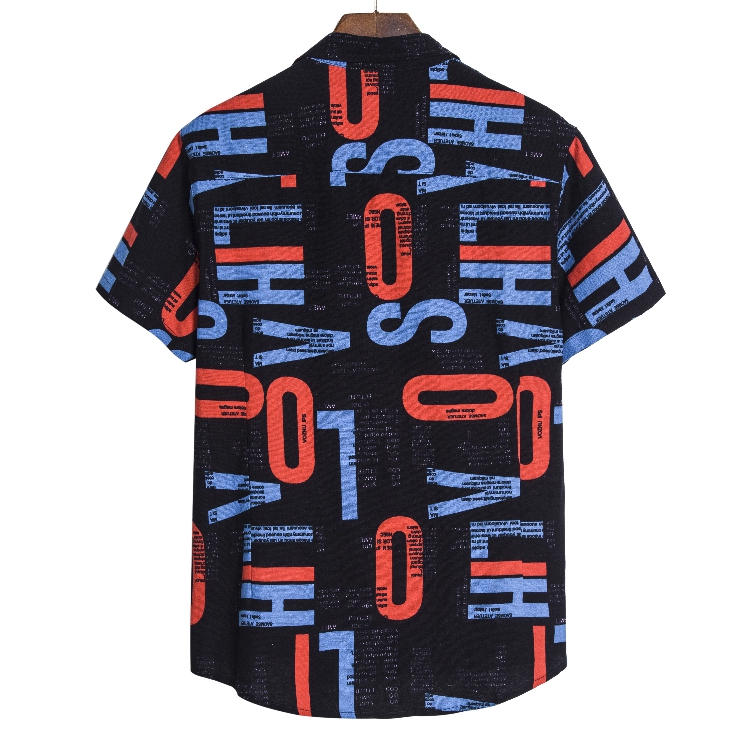 African floral pattern ethnic style linen printed short-sleeved shirt87 | BigBuy360 - bigbuy360.vn