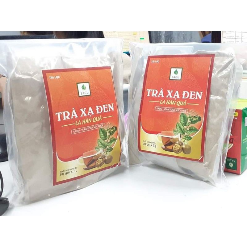 1kg Trà túi lọc xạ đen la hán quả Sadu - giúp thanh nhiệt, tiêu độc, mát gan hiệu quả