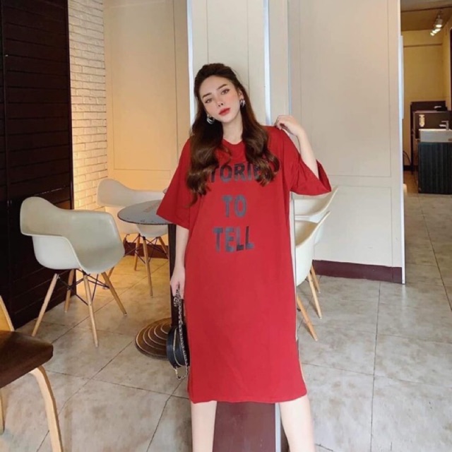 Đầm Suông - Váy Suông STORY TO TELL Chất Cotton From Rộng Có Đủ Size Tới 75Kg | WebRaoVat - webraovat.net.vn