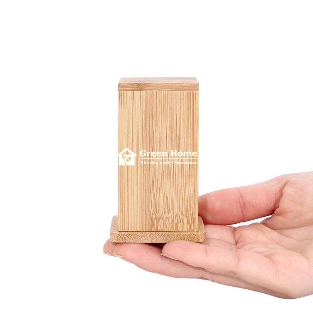 Lọ Đựng Tăm Gỗ Tre Nhà Mộc Decor Phong Cánh Nhật Bản Dùng Cho Gia Đình, Nhà Hàng, Quán Ăn vv...