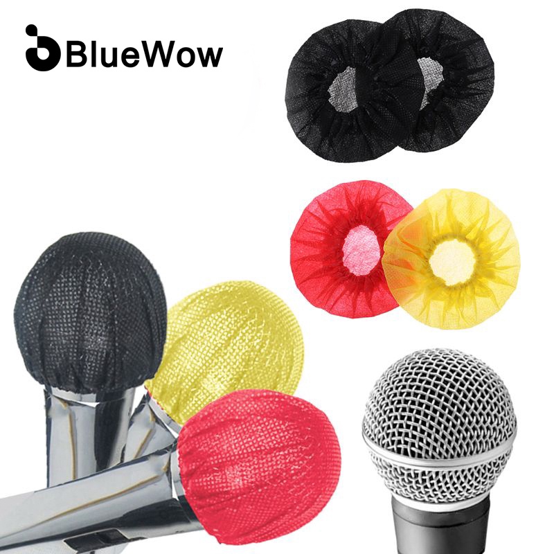 20 vỏ bọc micro BLUEWOW dùng một lần màu đen cho micro Karaoke Black Yeti USB T2