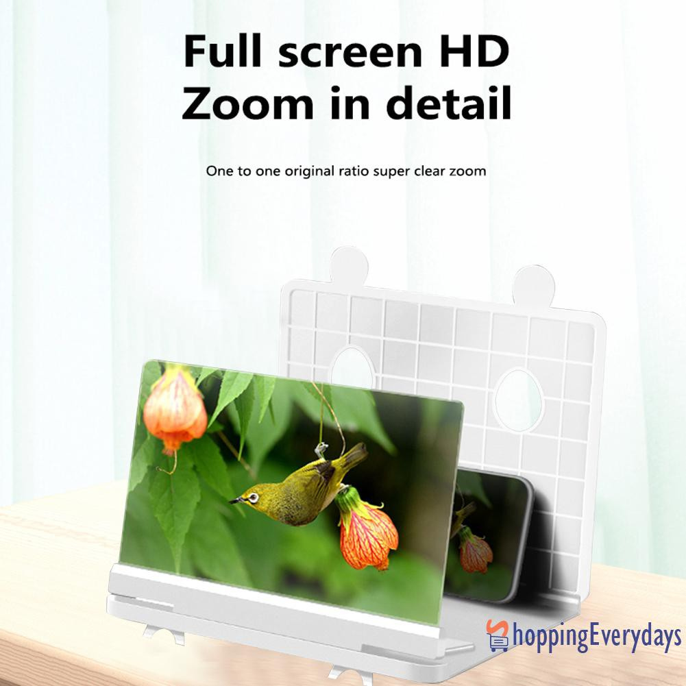 Kính Phóng Đại Màn Hình 3d Hd 10 Inch Có Thể Gấp Gọn Cho Điện Thoại