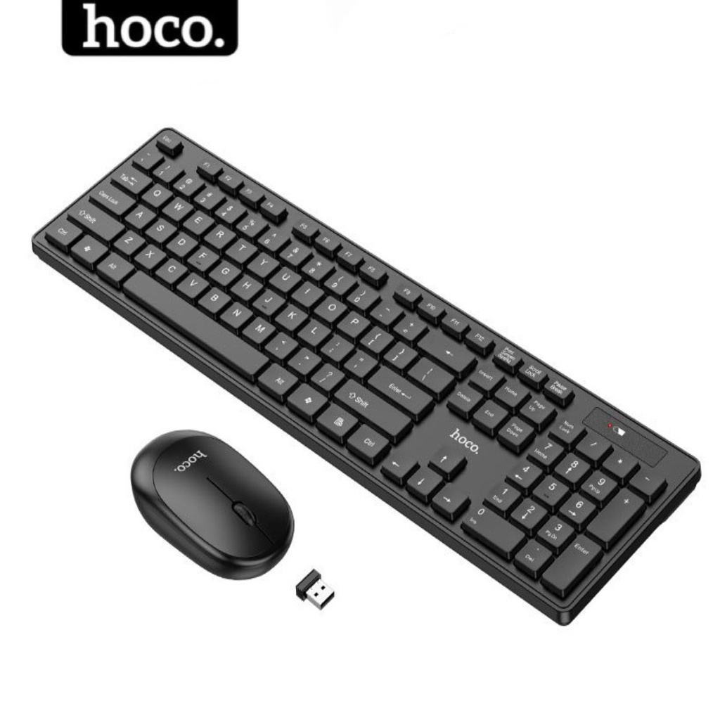 Bộ bàn phím chuột không dây chính hãng Hoco Kiểu Dáng Nhỏ Gọn Thuận Tiện Mang Đi
