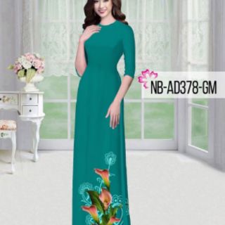 Vải áo dài in hoa ly ( tuyển sỉ)