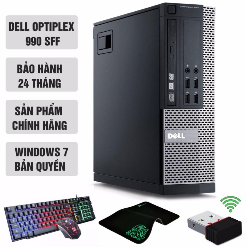 Máy tính chơi Game DELL OPTIPLEX 990 SFF (Core i7 2600, Ram 16GB, SSD 240GB) + Quà Tặng - Hàng Nhập Khẩu | BigBuy360 - bigbuy360.vn