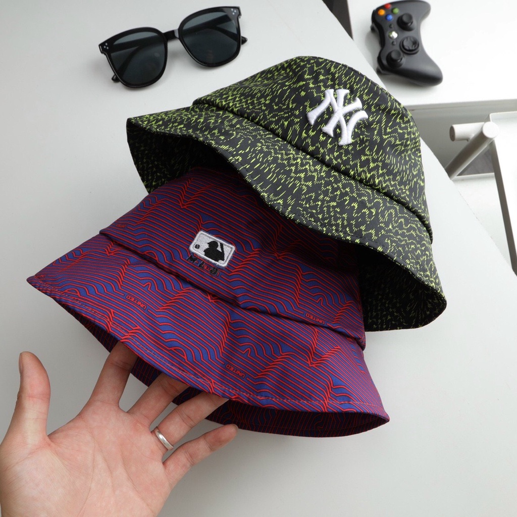 NÓN M L B  NEW YORK YAN KEE MONOGRAM CHẤT VẢI COTTON HÀN QUỐC CAO CẤP, NÓN THỜI TRANG BU10A22