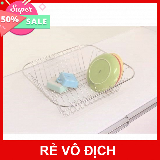 RỔ ÚP CHÉN BÁT ĐA NĂNG DaiJin - Kệ chén, kệ bát đĩa, Kệ treo tủ bếp, kệ chén treo tủ 1 tầng, kệ đựng bát Inox 304
