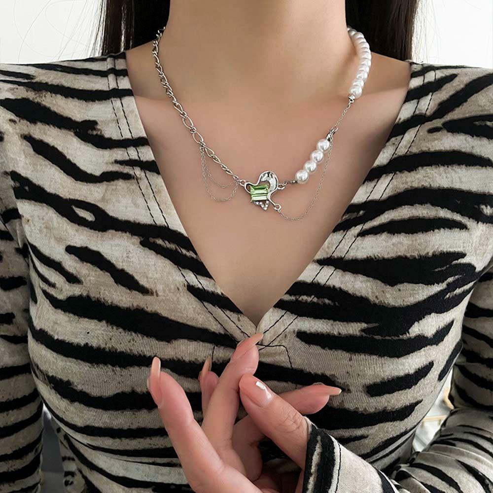 QQMALL Vòng Cổ Choker Màu Bạc Phong Cách Hàn Quốc Cổ Điển Thời Trang Cho Nữ