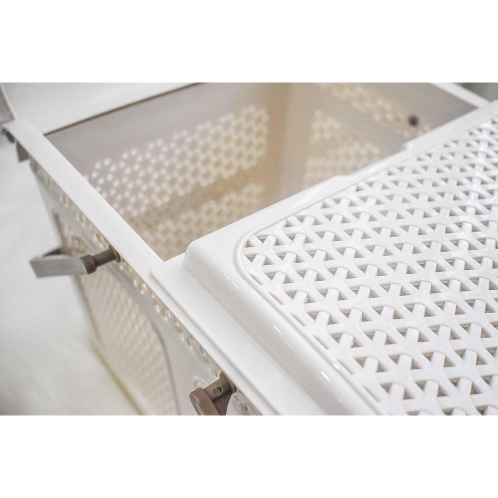 Làn đi sinh  𝑭𝒓𝒆𝒆𝒔𝒉𝒊𝒑  Làn đựng đồ đi sinh màu kem