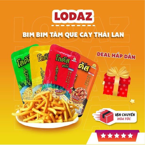 Bim bim tăm que cay Thái Lan gói 25gr snack ăn vặt tuổi thơ ngon tại Lodaz Hà Nội