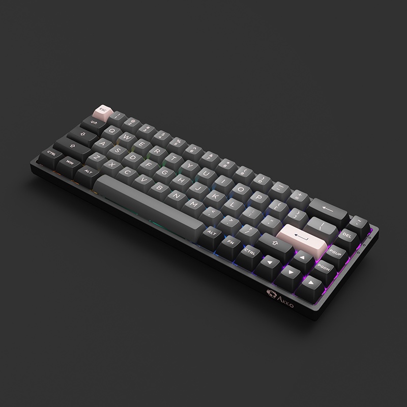 Bàn phím cơ AKKO 3068B Multi-modes Black Pink