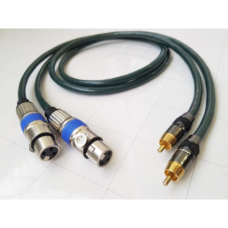 Dây canon đầu cái ra av hàng cao cấp | dây định hướng âm thanh 1 chiều với chống nhiễu cao | Dây canon ra bông sen dài 0