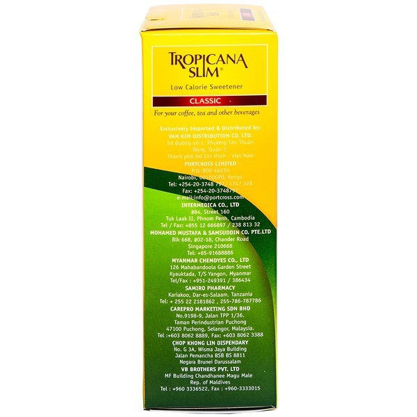Đường Bắp Ăn Kiêng Tropicana Slim Classic 50 Gói - cvspharmacy