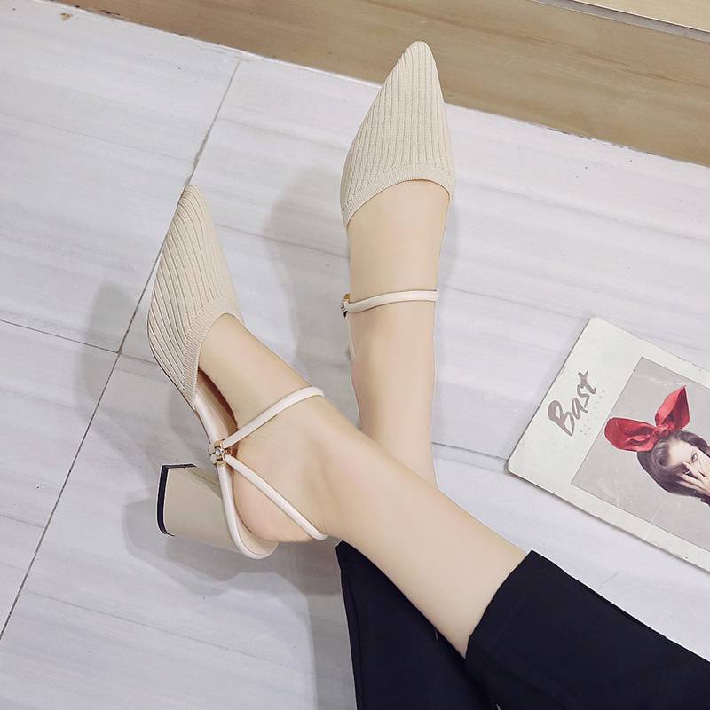 Dép Cao Gót Thiết Kế Mới Cao Cấp Thời Trang Dành Cho Mùa Hè Thu