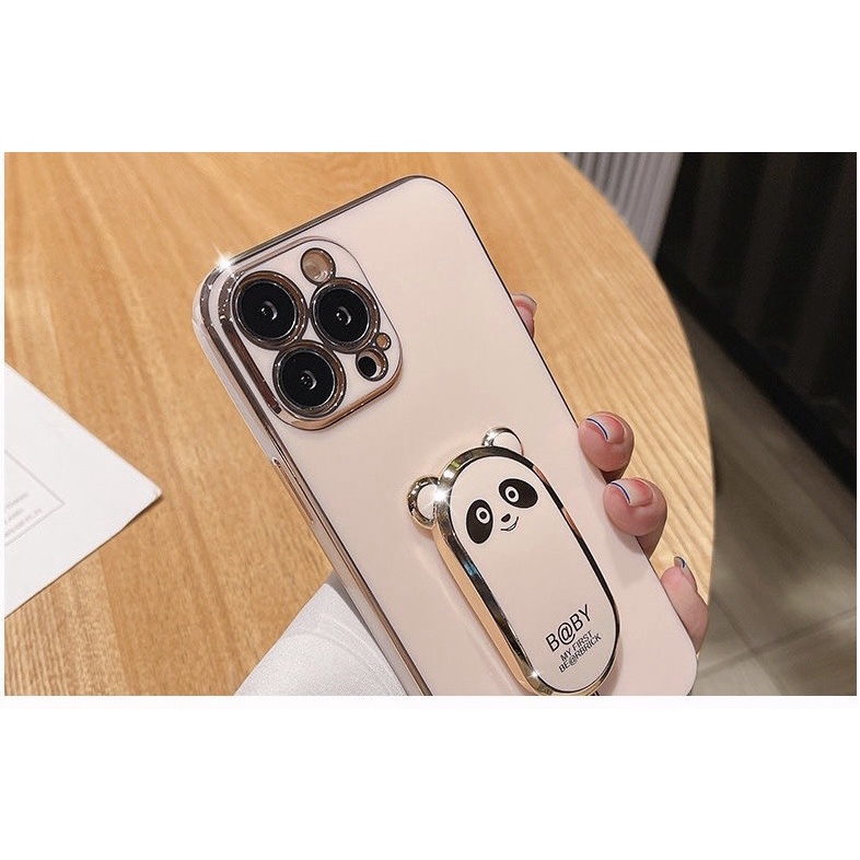 Ốp iPhone Hình Gấu Trúc 3D Chống Sốc Cho iPhone 11,12,13 và 11,12,13promax