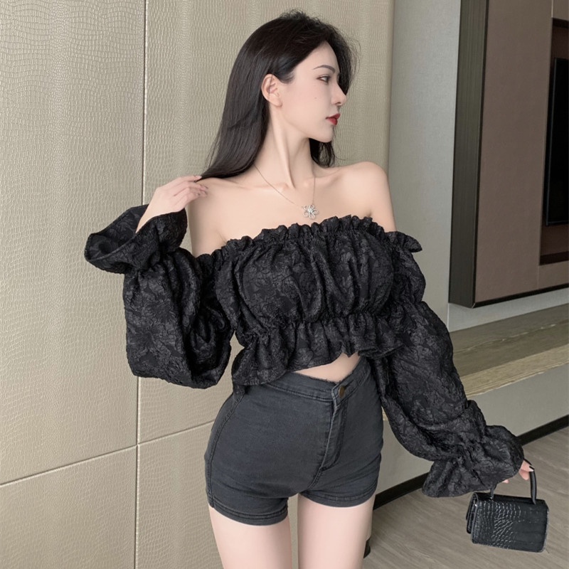 Đầm trễ vai form ôm thời trang mùa đông quyến rũ