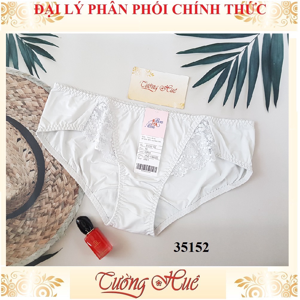 Quần lót nữ Bon Bon SV35152 dáng lưng vừa phối ren.