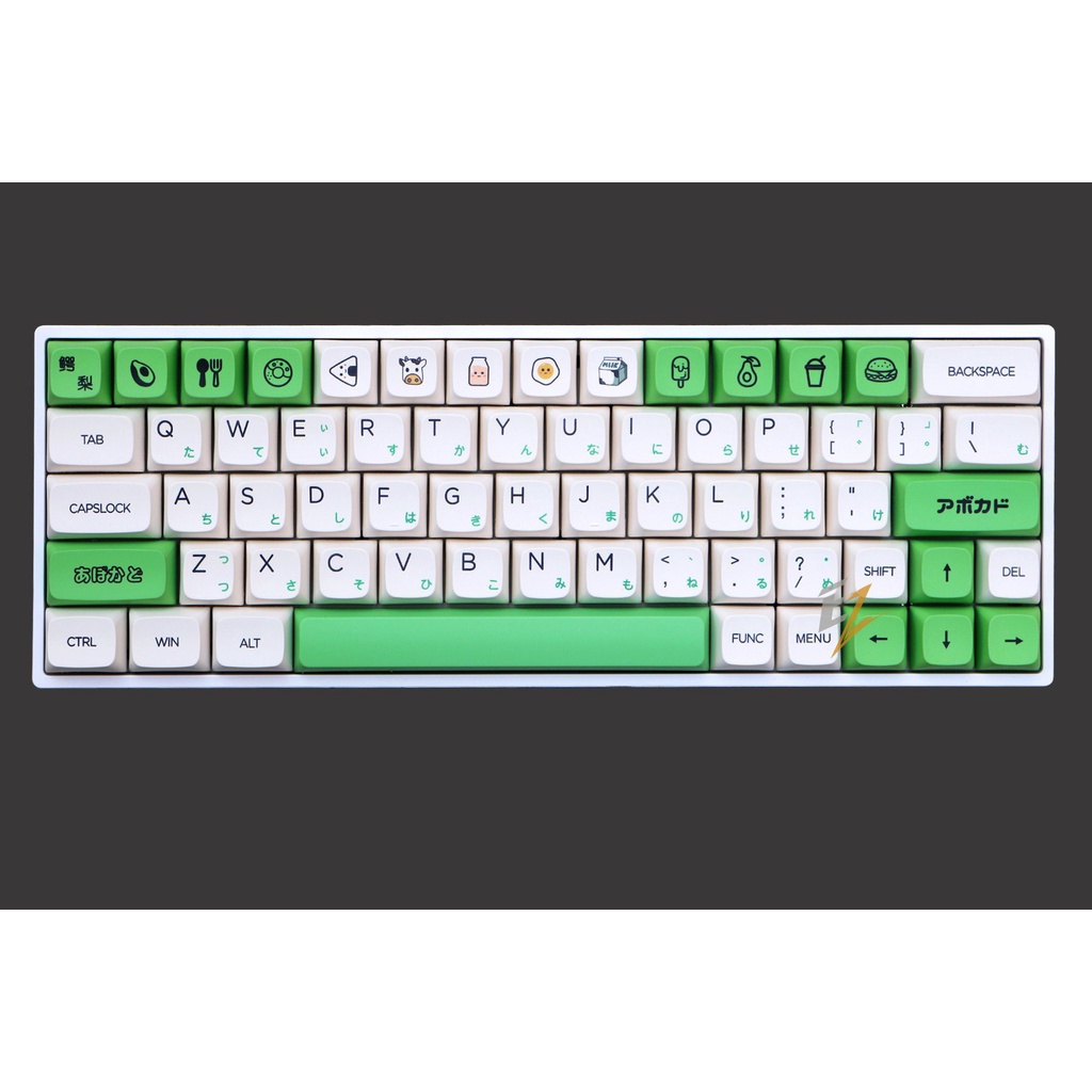 KEYCAP XDA THICK PBT AVOCADO & MILK 137 PHÍM CHO BÀN PHÍM CƠ