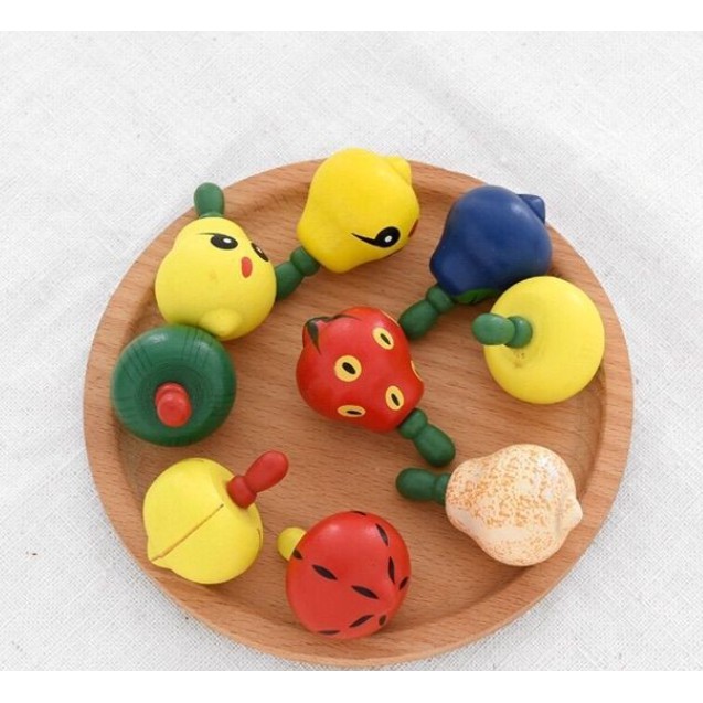 Cù Quay Gỗ Nhiều Màu Ngộ Nghĩnh Đáng Yêu Và An Toàn Cho Bé MIMON