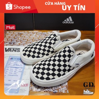 Giày vans vault caro  (Checkerboard Slip On) bản Trung ảnh trực tiếp full box ,bill