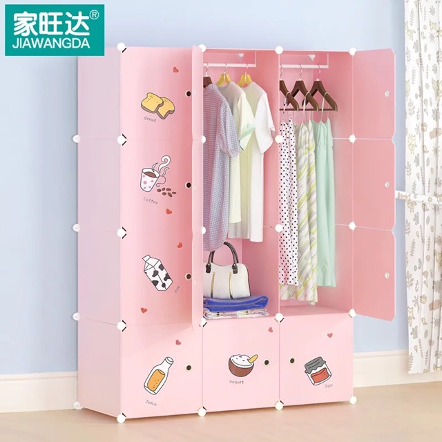 TỦ NHỰA GHÉP 12 Ô ĐỰNG TREO QUẦN ÁO SIZE TO SÂU 47cm. Tặng 2 treo đồ. Inbox chọn mẫu