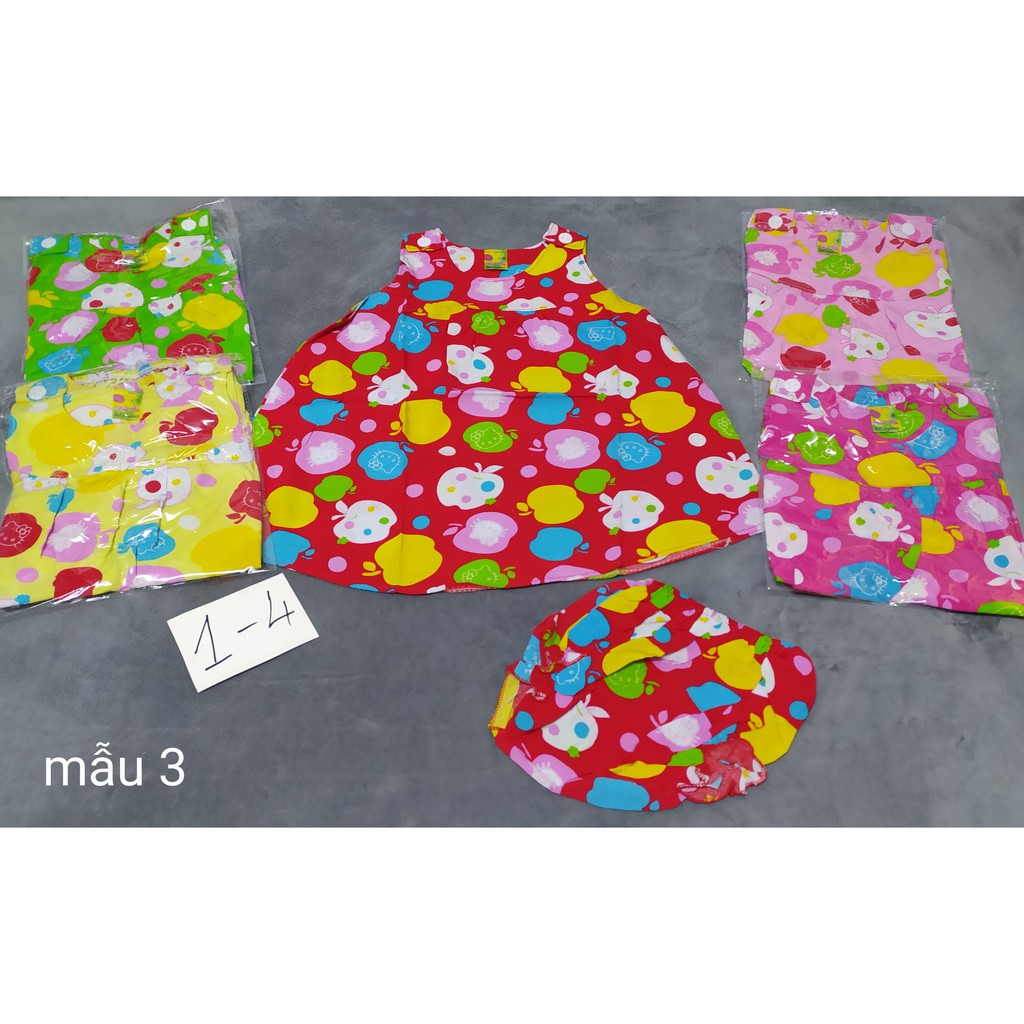 Combo 3 Đầm Tole Kèm Chip Bé