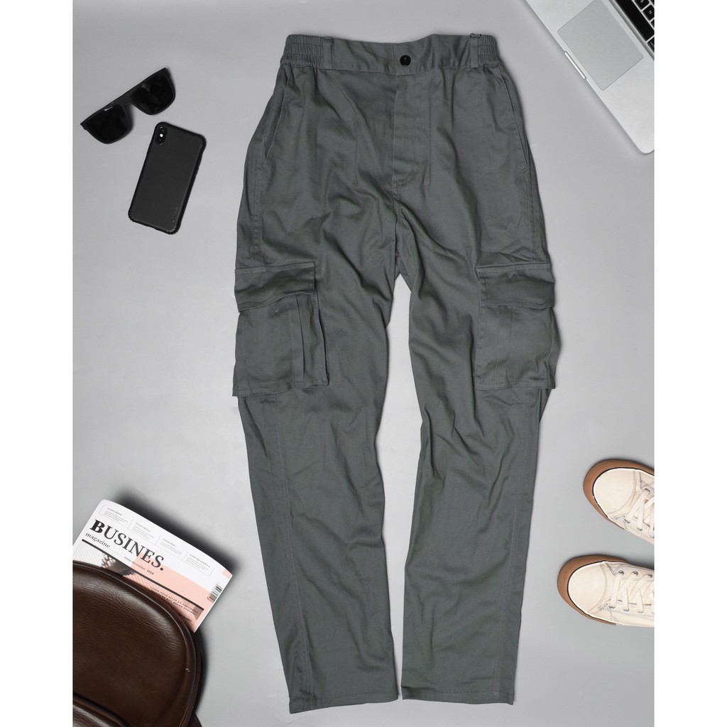 Quần Cargo Pants, Quần Kaki Túi Hộp Chất Đẹp Không Nhăn Xù, Quần Kaki Dáng Xuông A&M.