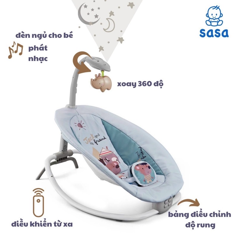 Ghế rung cao cấp có điều khiển cho bé