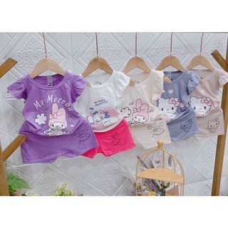 Bộ cộc tay hello kitty cho bé gái