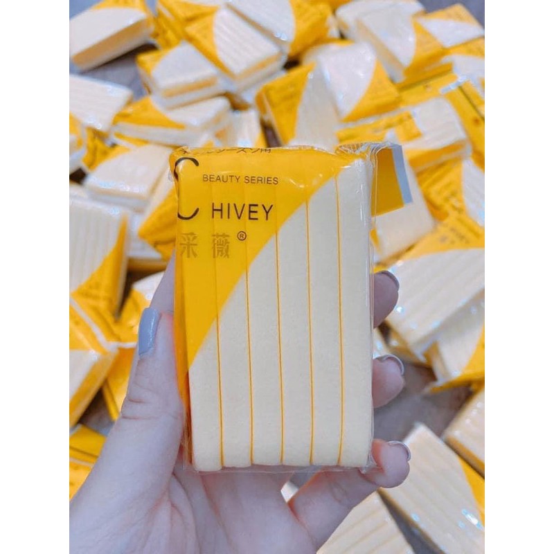 Miếng rửa mặt bọt biển Hivey túi 12 miếng