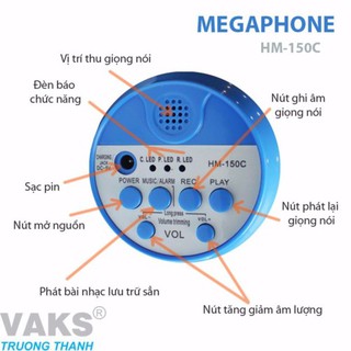 Loa phóng thanh cầm tay Megaphone HM-150c