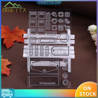 Con Dấu Silicon Trong Suốt Trang Trí Thiệp/Scrapbook