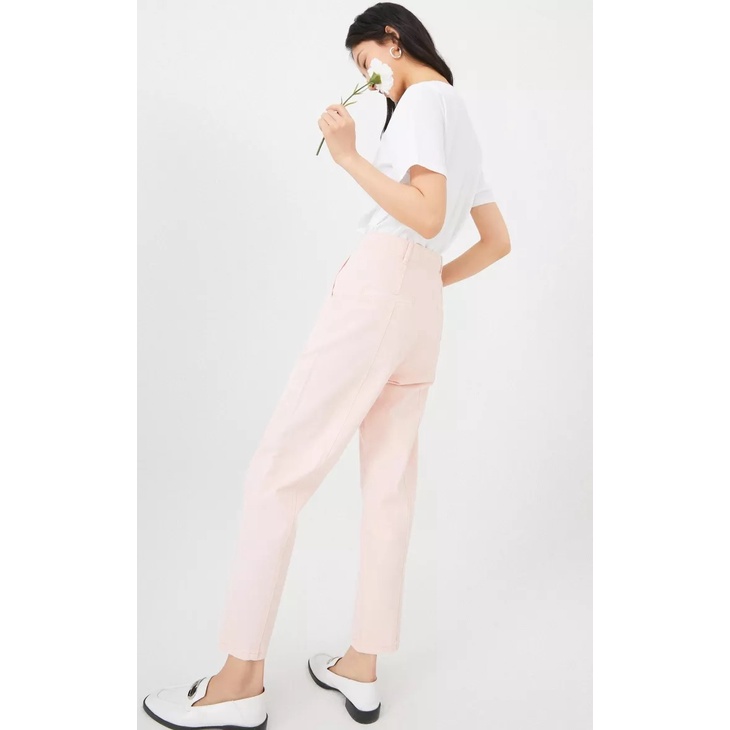 Vero Moda Quần Jean Nữ Cotton Cạp Cao Ghép Mắt Cá Chân Rộng 320249513
