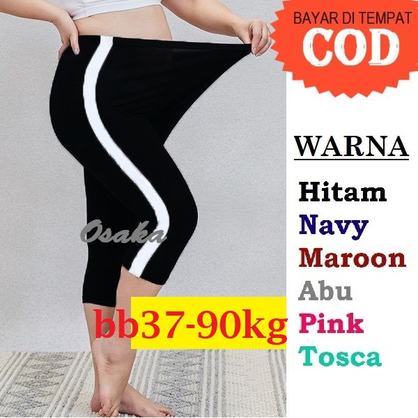 Quần Legging Lửng 3 / 4 Màu Trắng Size S M L Xl Phong Cách Hàn Quốc Cho Nữ