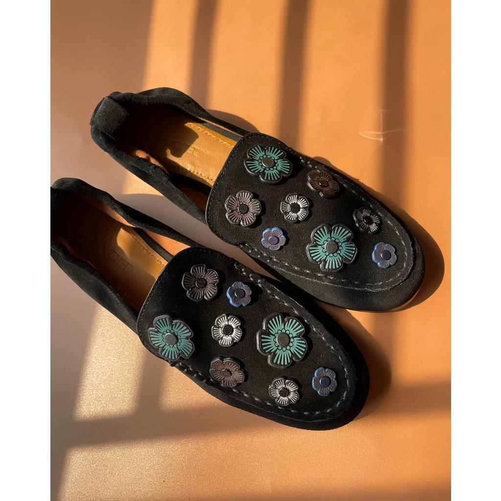 Giày Coach loafer Hoa Trà - hàng chính hãng