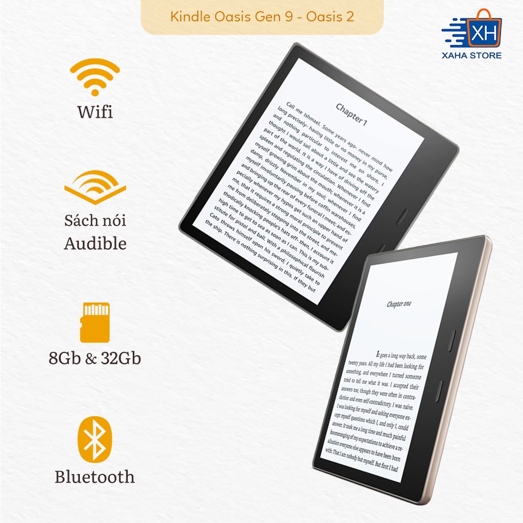 Máy đọc sách Kindle Oasis 2 (thế hệ thứ 9) năm 2018 - 8GB/32GB | BigBuy360 - bigbuy360.vn