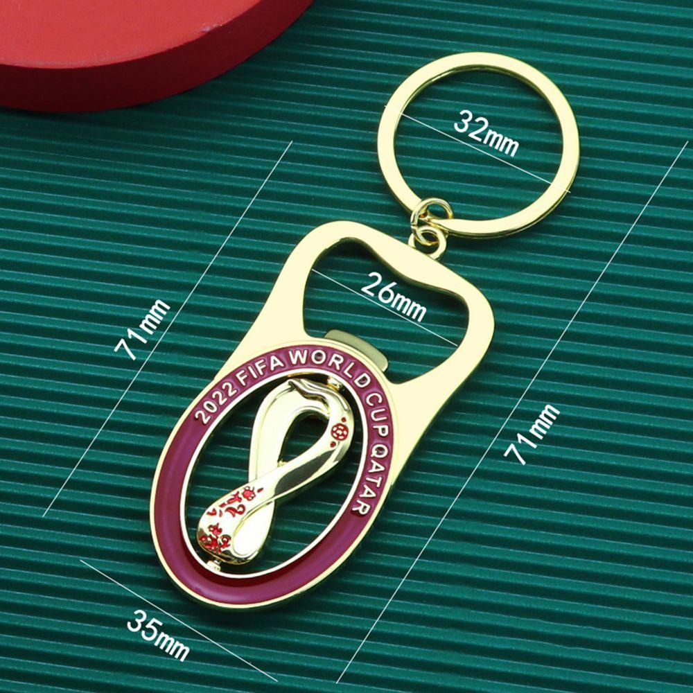 GOGOUP Set 2 Móc Khóa Kèm Đồ Khui Nắp Chai Hình Quả Bóng Đá