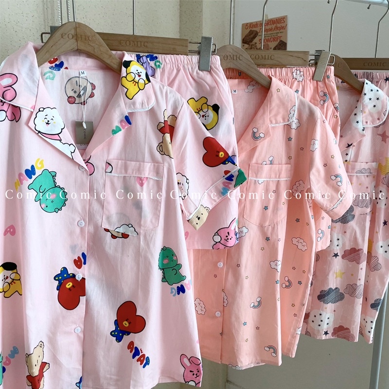 Pijama (đồ bộ mang nhà) thô hàn Comichouse