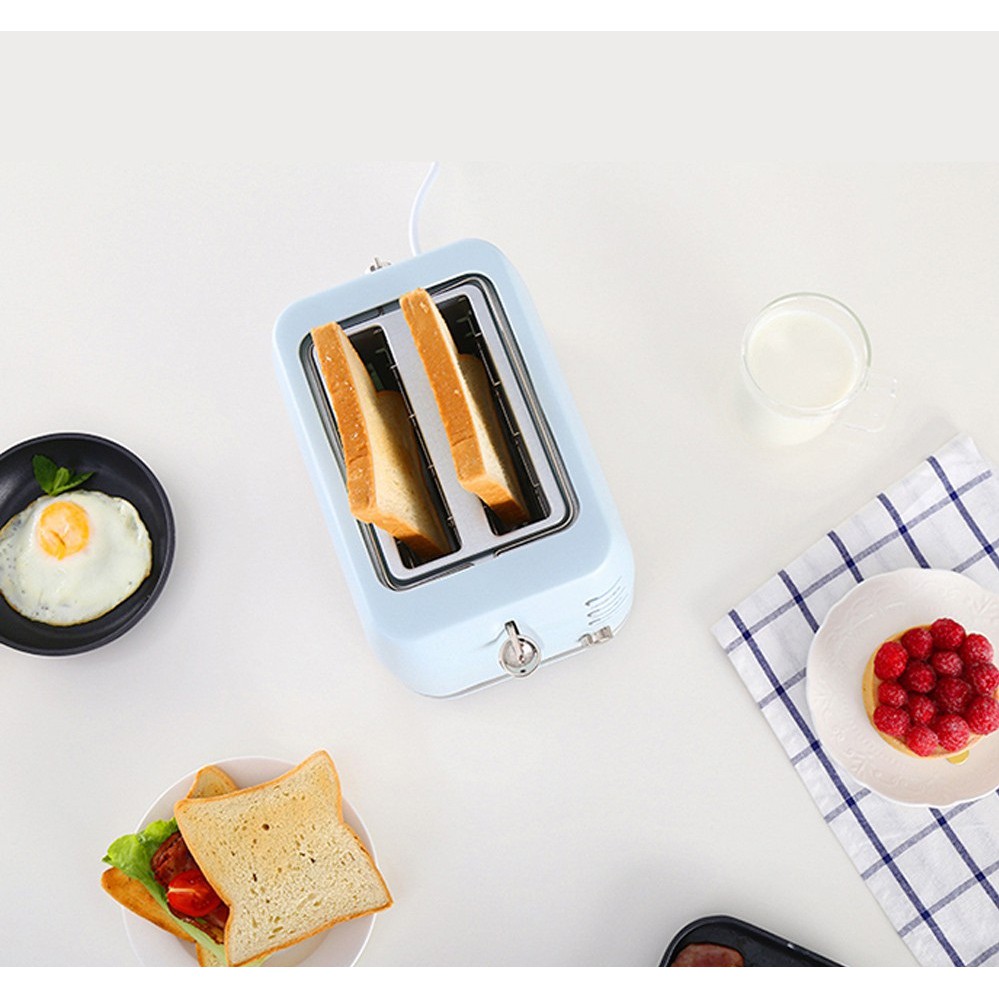 Máy Nướng Bánh Mì Lock& Lock Morning Toaster EJB221BLU Xanh mint