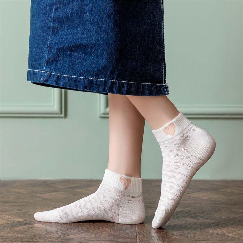 Vớ Cotton Cổ Thấp In Họa Tiết Mèo/ Thỏ Dễ Thương Vui Nhộn Thời Trang Cho Nữ