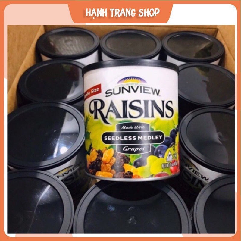 Nho khô 3 màu Sunview Raisins 425g