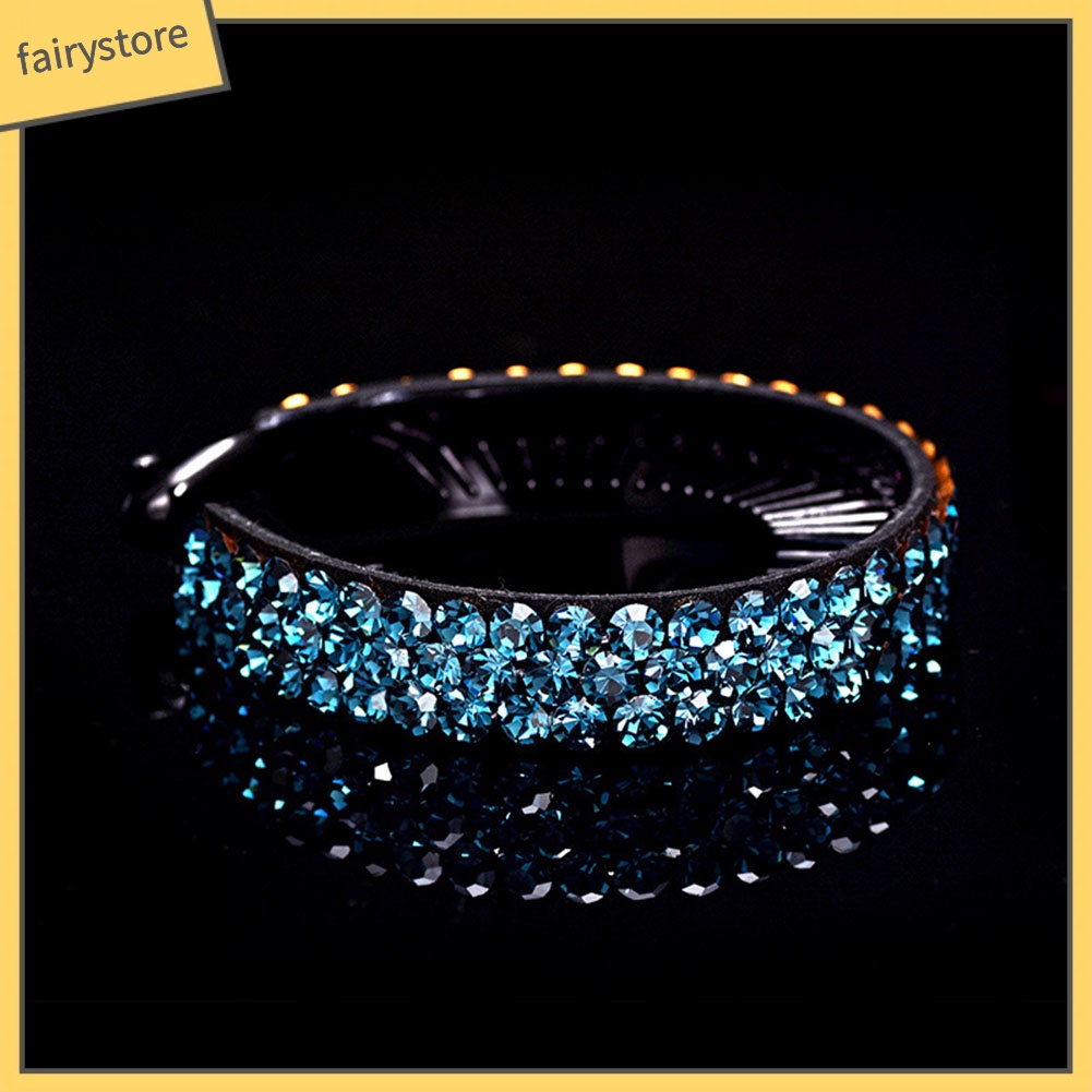 Kẹp tóc hợp kim đính đá xinh xắn cho nữ