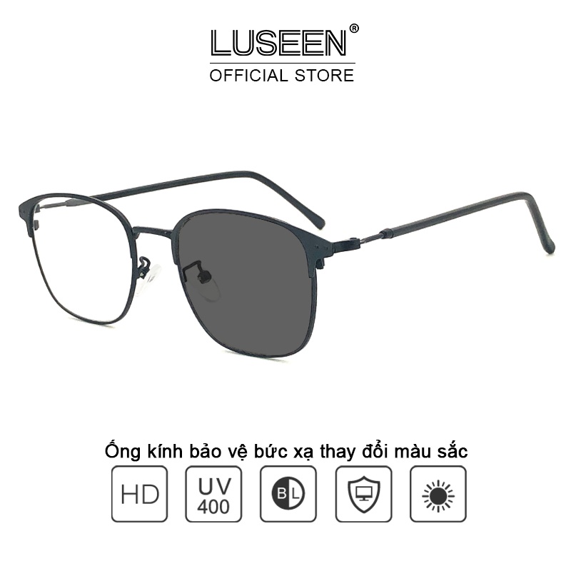 Kính Mắt LUSEEN AG2206 Chống Ánh Sáng Xanh Đổi Màu Kính Nam Nữ