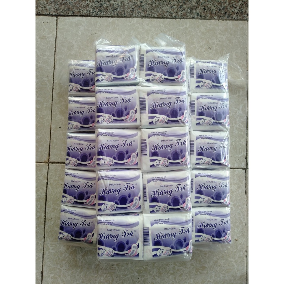 [ ombo 10 Gói Băng Vệ Sinh Hương Trà Siêu Mỏng không Cánh Hương Trà Hút Siêu Tốt Gói 7 Miếng