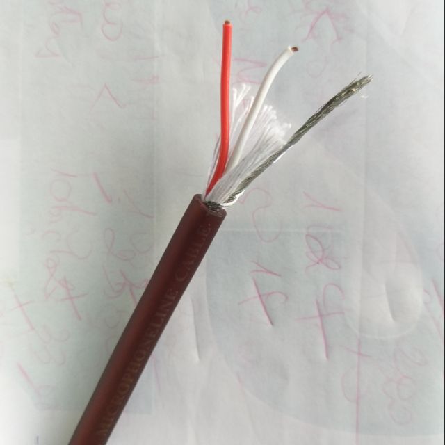 Dây tín hiệu Micrô 2ruột 1mass (giá 1m)