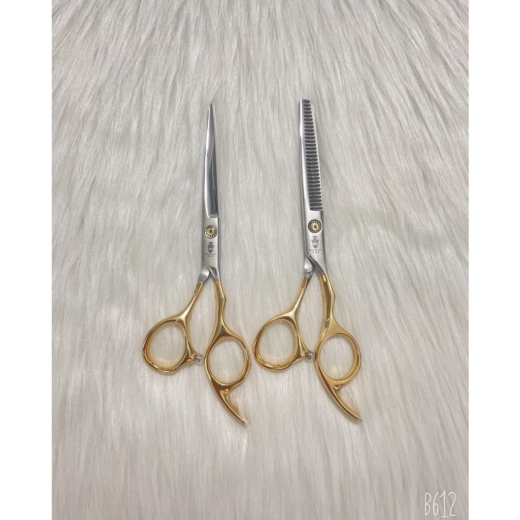 Bộ Kéo Cắt Tỉa Tóc Cao Cấp BARBER PRO PROFESSIONAL 5.5 inch tặng kèm ví da, lược